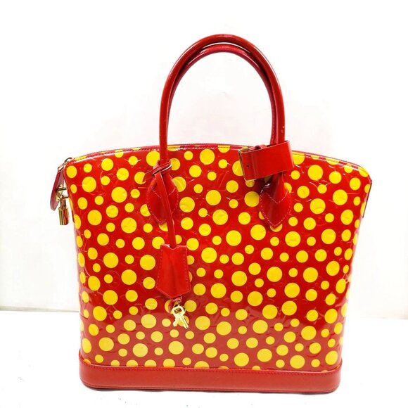 Louis Vuitton LV Hand Bag Lockit Red Vernis 999-071525 - Picture 1 of 13